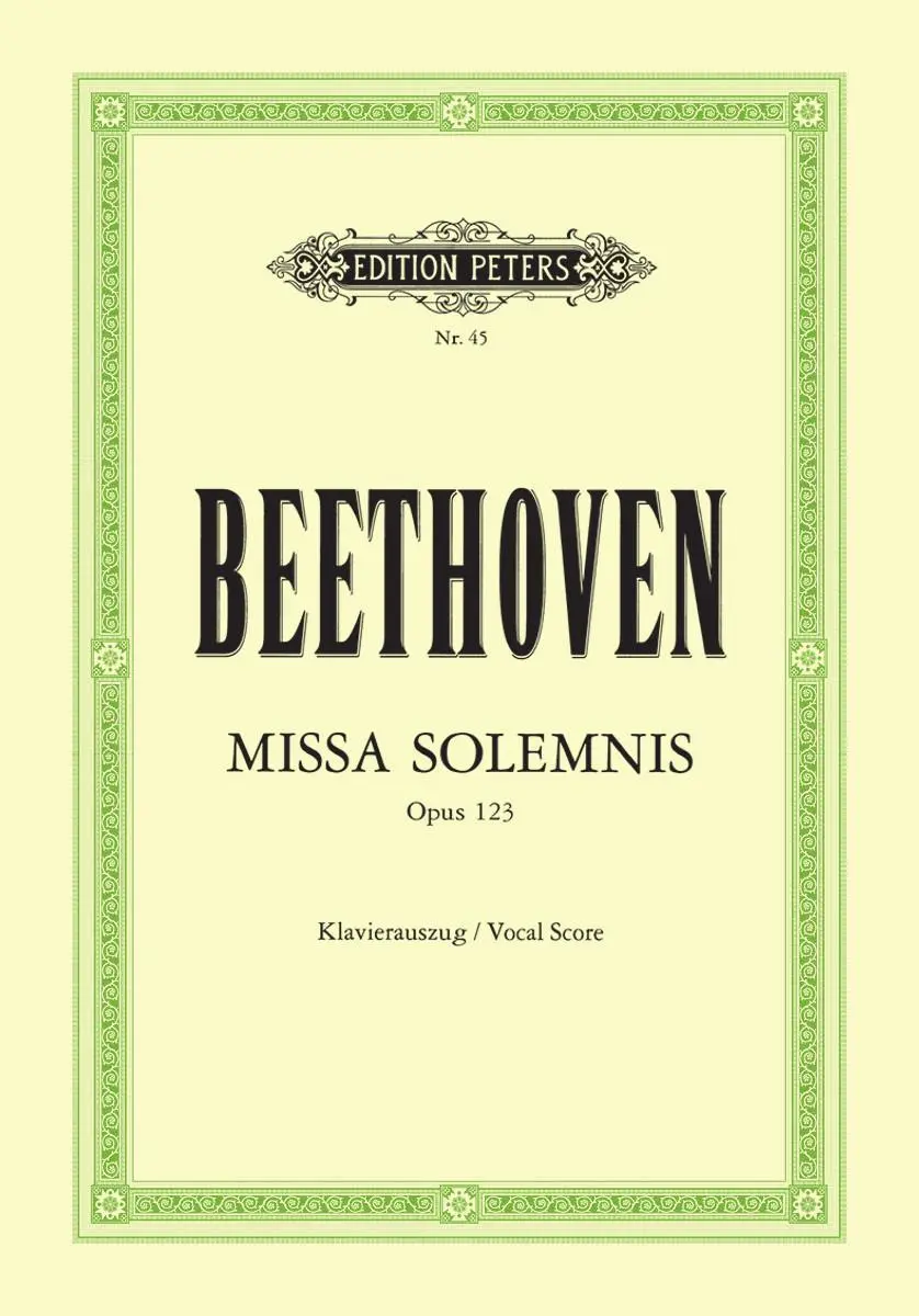 Cover: 9790014001506 | Missa solemnis D-Dur op. 123 | Ludwig van Beethoven | Taschenbuch
