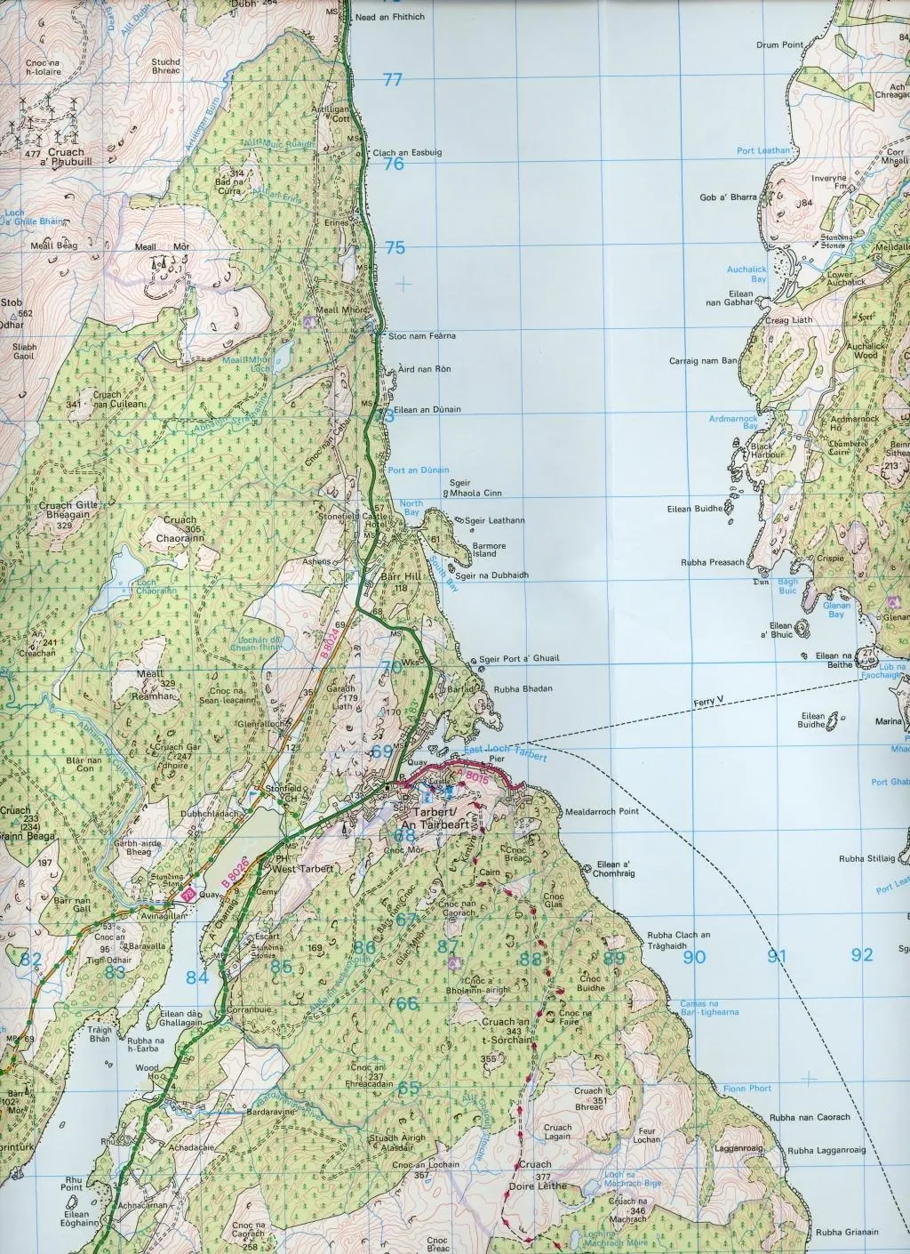 Bild: 9780319261606 | North Kintyre &amp; Tarbert | Ordnance Survey | (Land-)Karte | Englisch