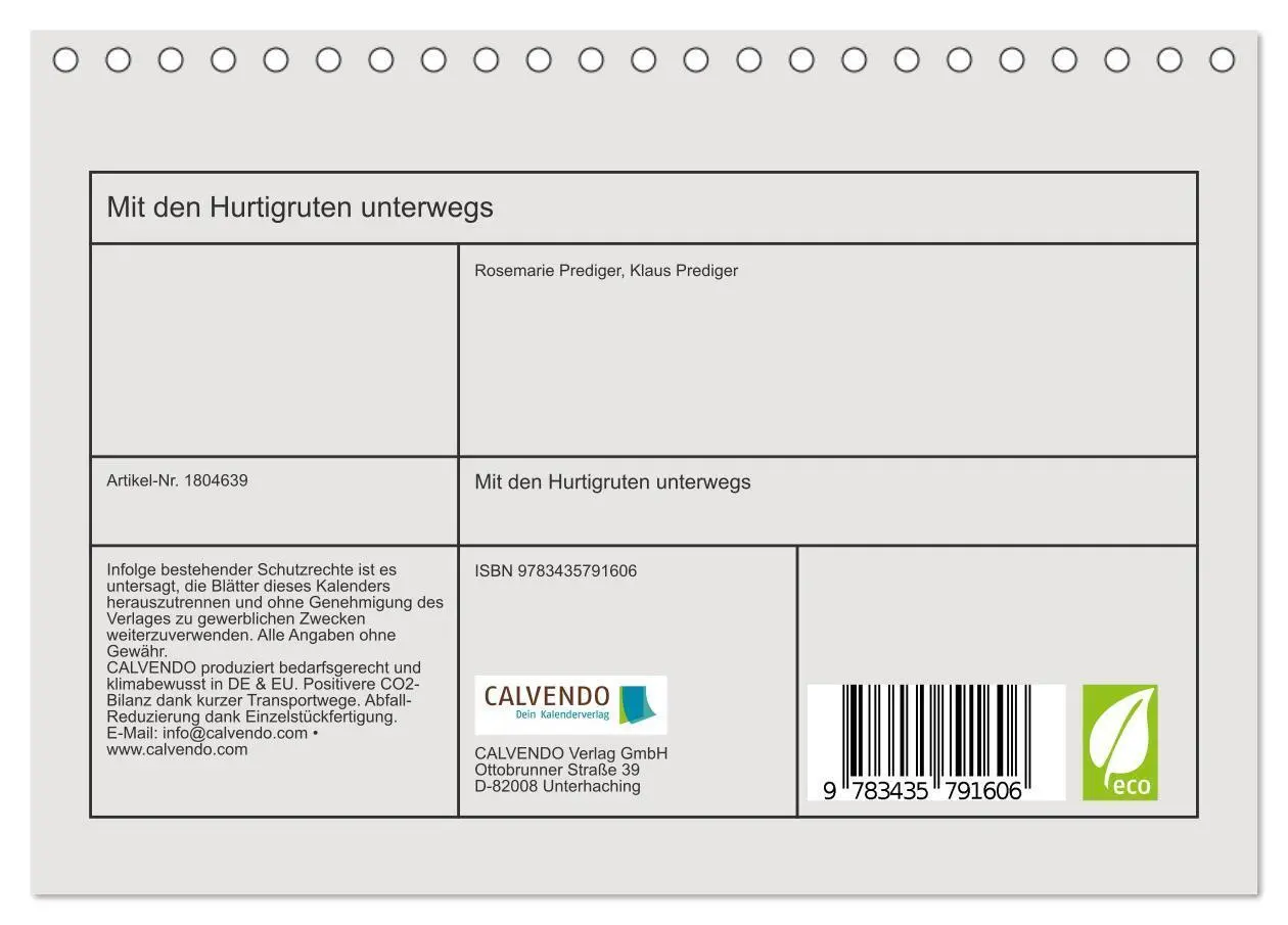 Bild: 9783435791606 | Mit den Hurtigruten unterwegs (Tischkalender 2025 DIN A5 quer),...