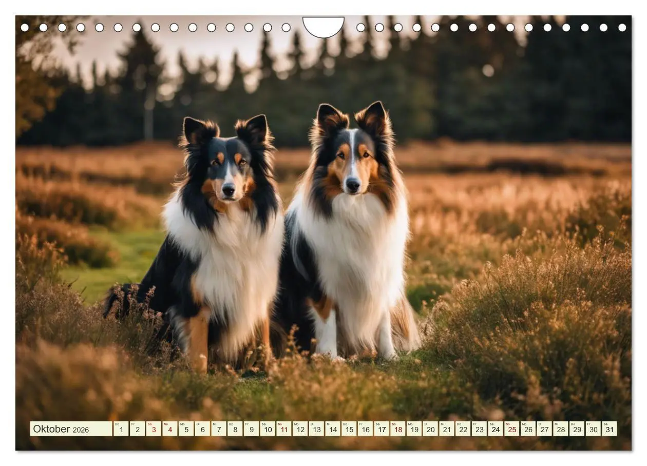 Bild: 9783457331606 | Traumhund Collie (Wandkalender 2026 DIN A4 quer), CALVENDO...