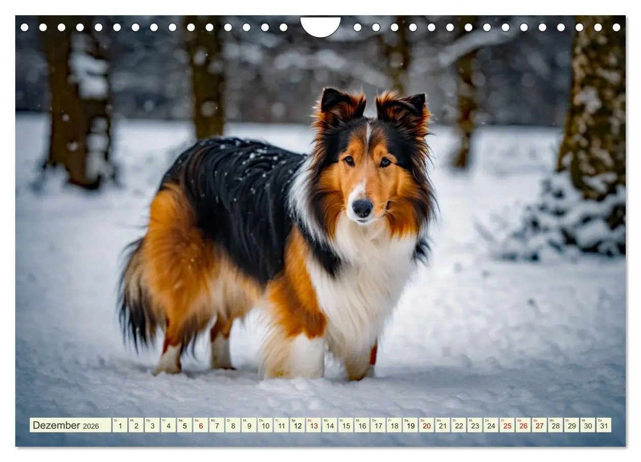 Bild: 9783457331606 | Traumhund Collie (Wandkalender 2026 DIN A4 quer), CALVENDO...