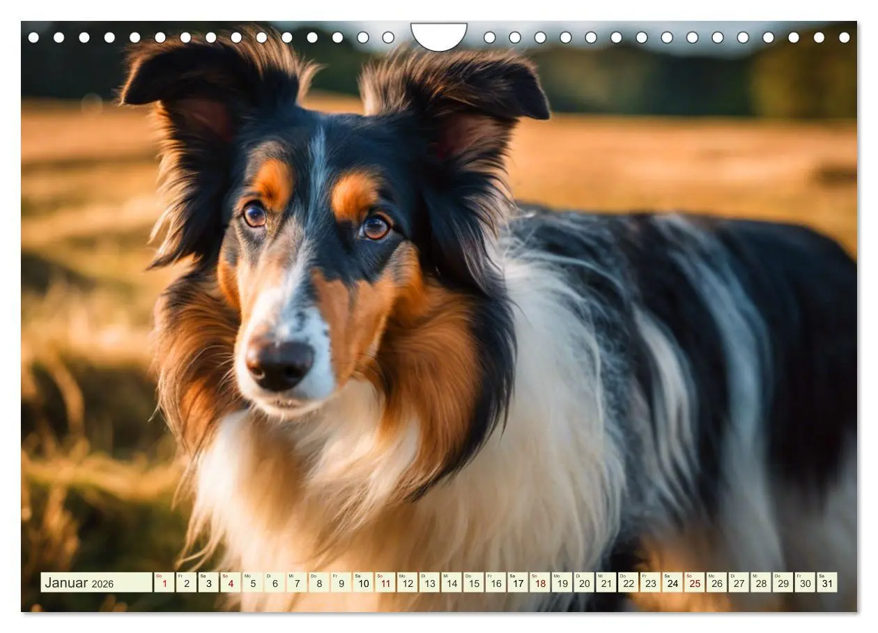 Bild: 9783457331606 | Traumhund Collie (Wandkalender 2026 DIN A4 quer), CALVENDO...
