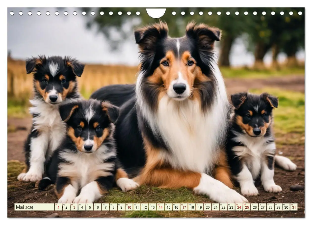 Bild: 9783457331606 | Traumhund Collie (Wandkalender 2026 DIN A4 quer), CALVENDO...
