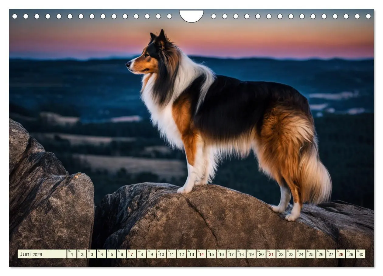 Bild: 9783457331606 | Traumhund Collie (Wandkalender 2026 DIN A4 quer), CALVENDO...