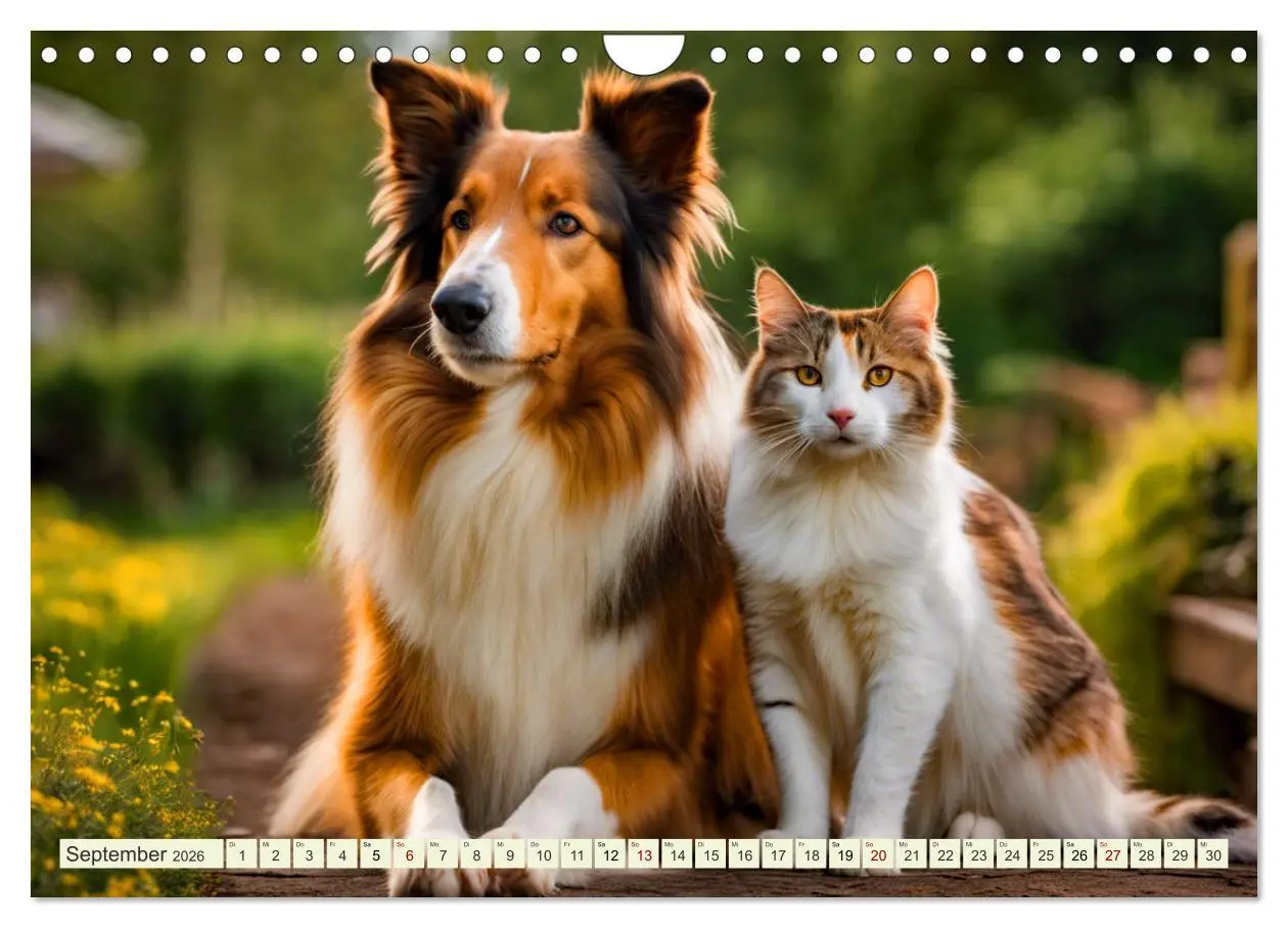 Bild: 9783457331606 | Traumhund Collie (Wandkalender 2026 DIN A4 quer), CALVENDO...