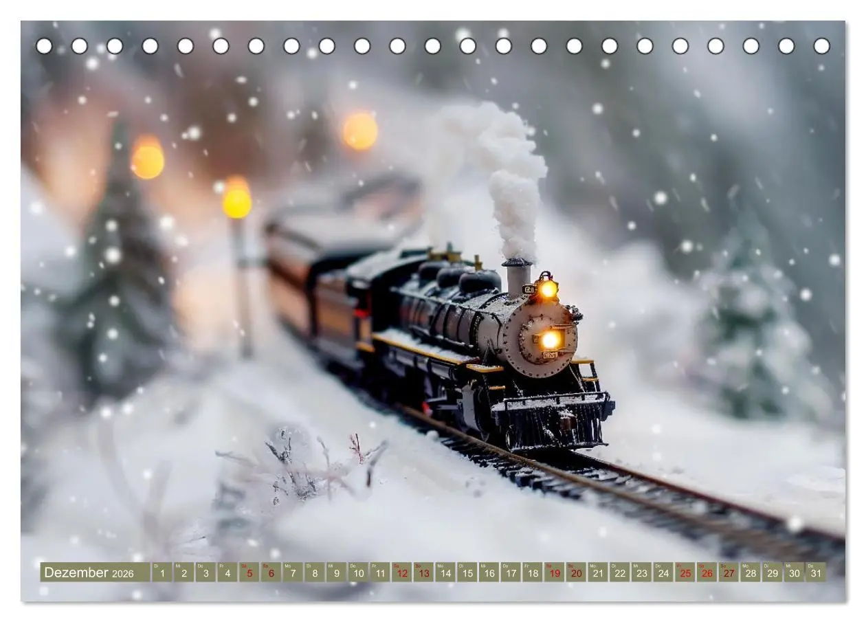 Bild: 9783457401606 | Miniaturwelt Eisenbahn - Zug um Zug ins Abenteuer (Tischkalender...