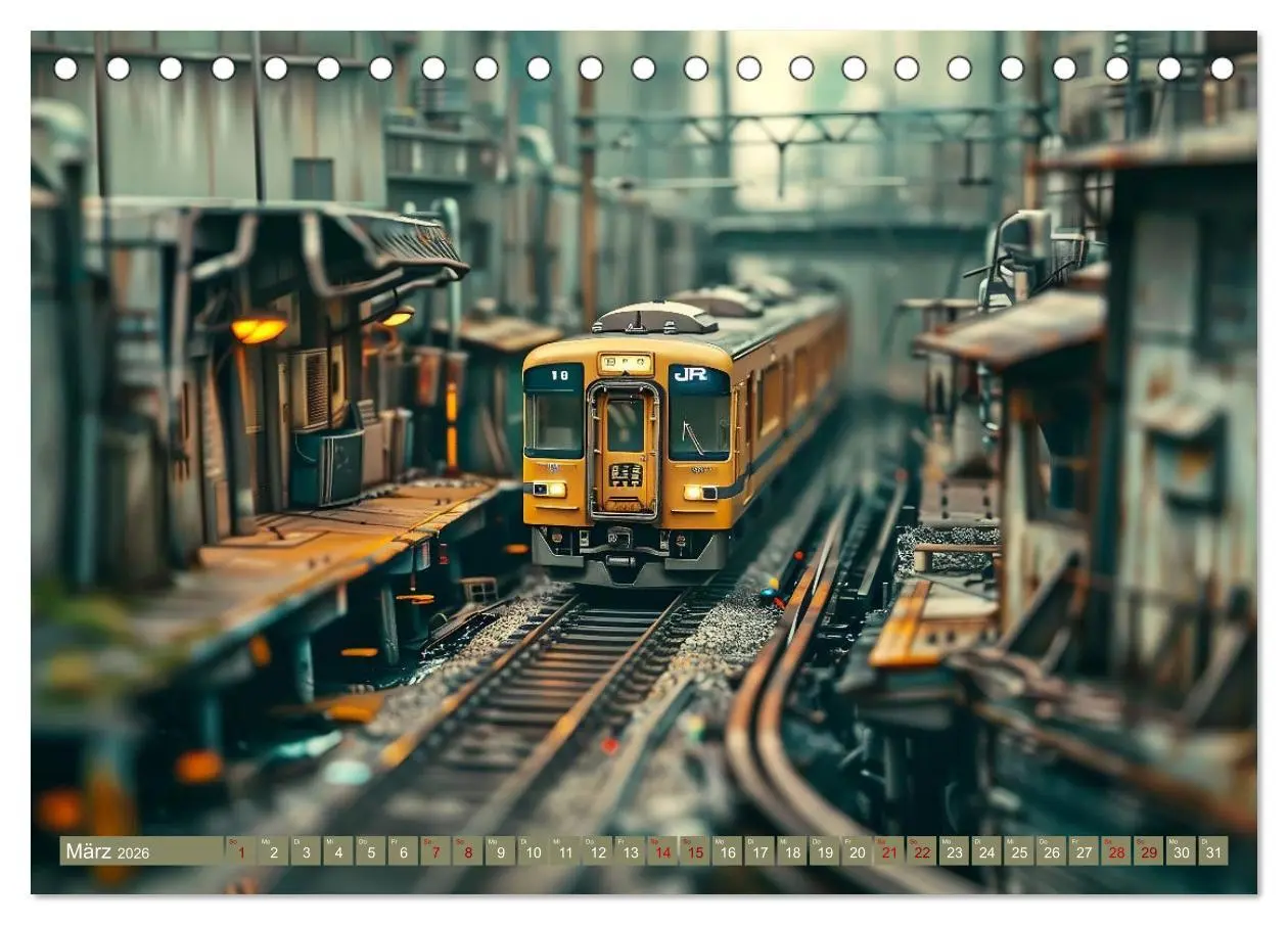 Bild: 9783457401606 | Miniaturwelt Eisenbahn - Zug um Zug ins Abenteuer (Tischkalender...