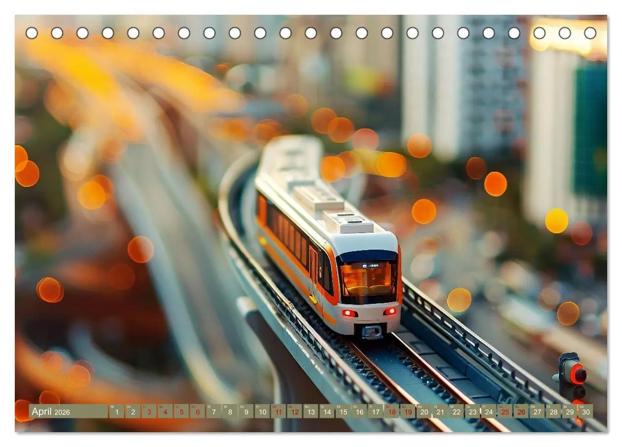 Bild: 9783457401606 | Miniaturwelt Eisenbahn - Zug um Zug ins Abenteuer (Tischkalender...