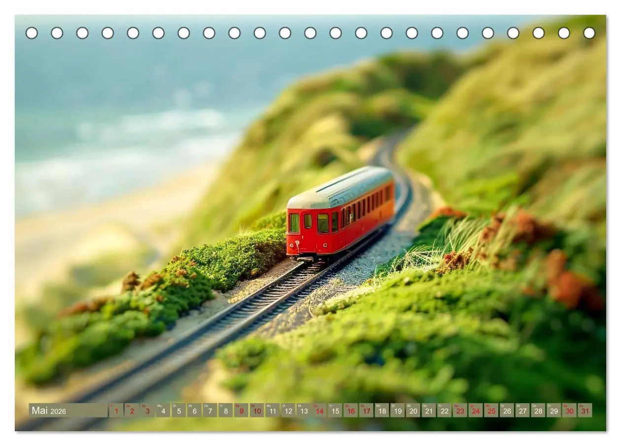 Bild: 9783457401606 | Miniaturwelt Eisenbahn - Zug um Zug ins Abenteuer (Tischkalender...