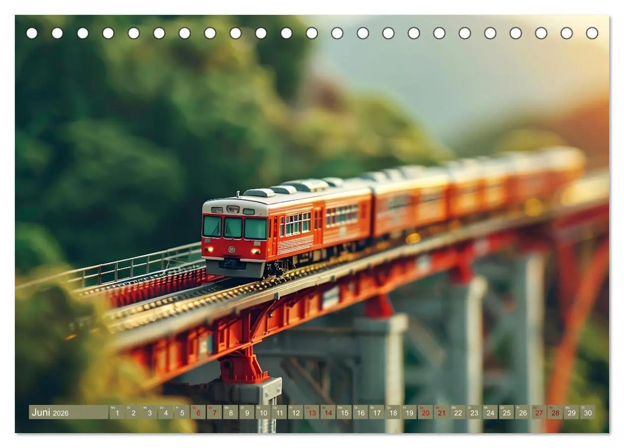 Bild: 9783457401606 | Miniaturwelt Eisenbahn - Zug um Zug ins Abenteuer (Tischkalender...