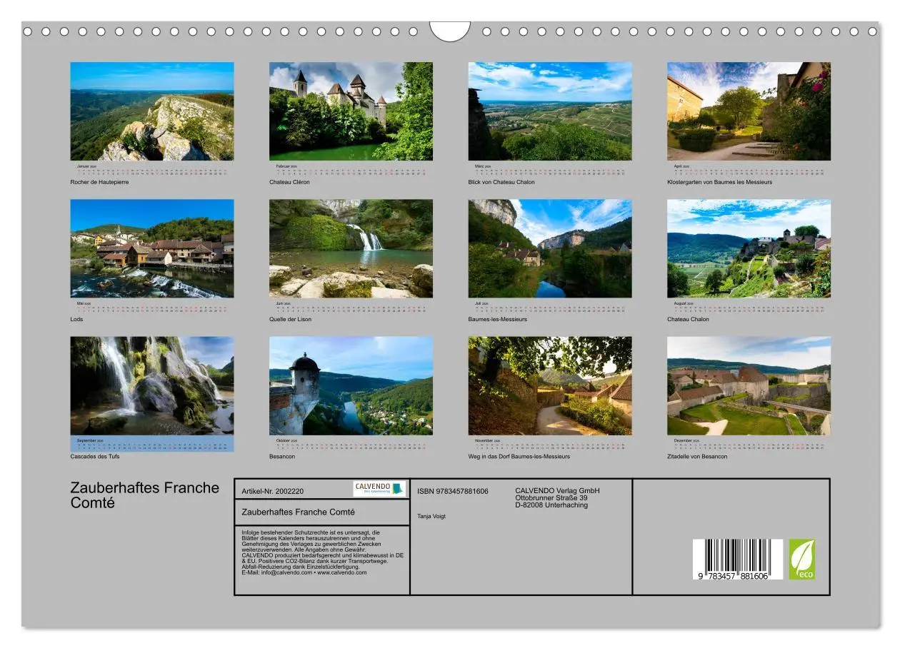 Bild: 9783457881606 | Zauberhaftes Franche Comté (Wandkalender 2026 DIN A3 quer),...