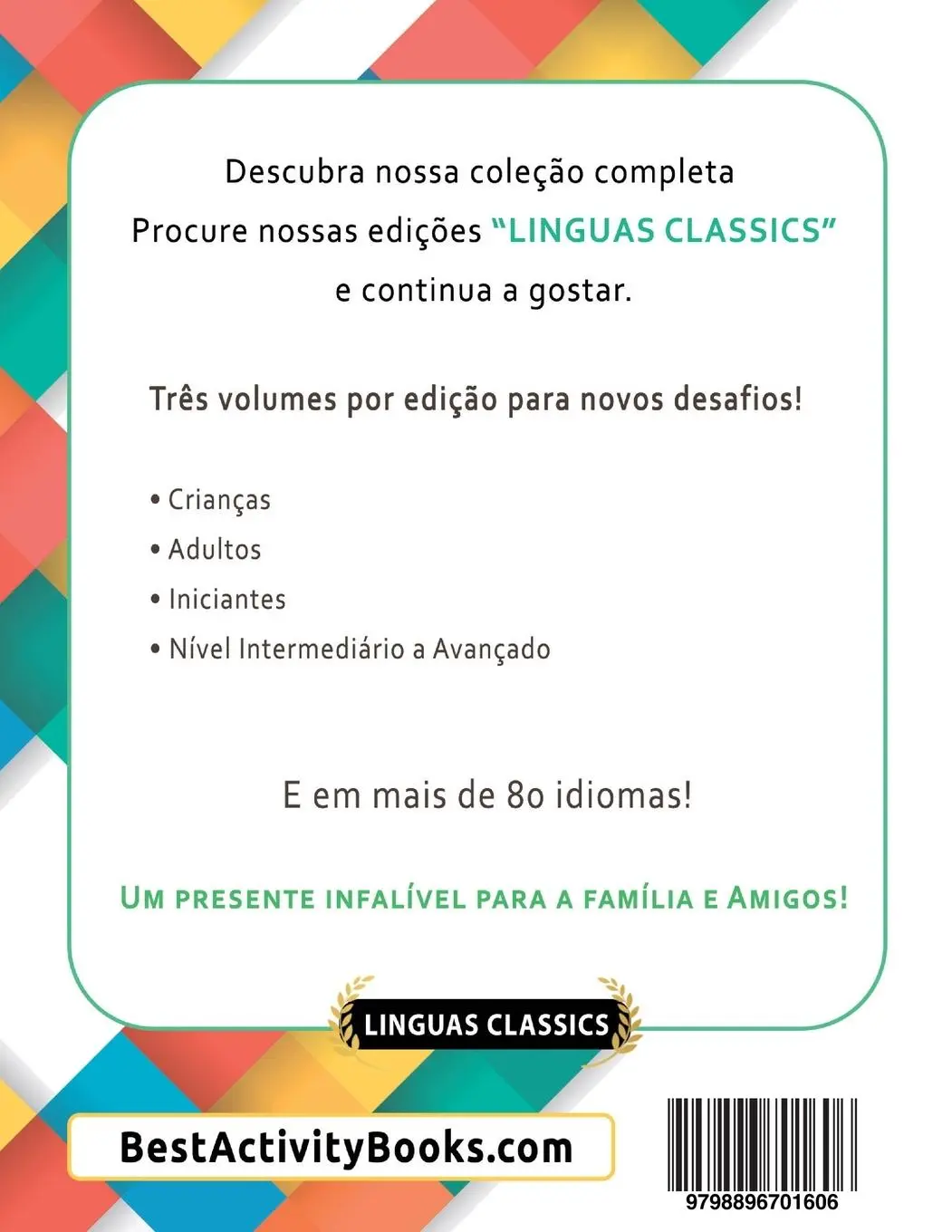 Rückseite: 9798896701606 | APRENDER ALEMÃO SE DIVERTINDO! - PARA CRIANÇAS | Linguas Classics