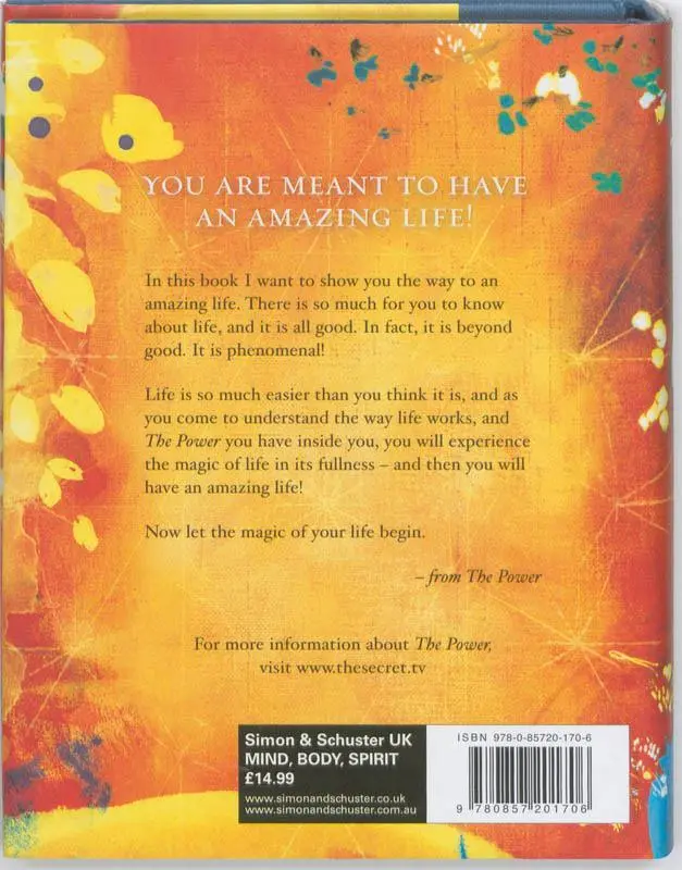 Rückseite: 9780857201706 | The Secret - The Power | Rhonda Byrne | Buch | 250 S. | Englisch