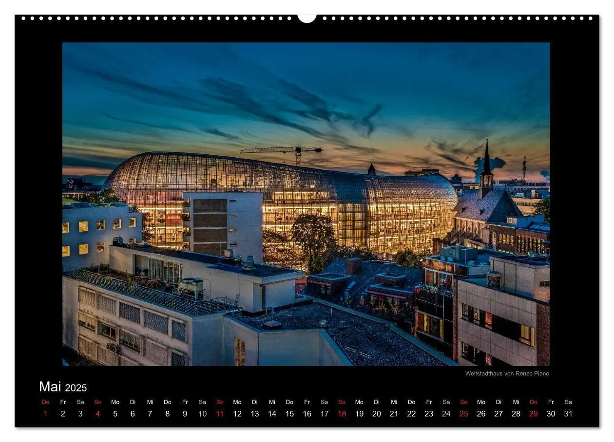 Bild: 9783435781706 | Köln - Nachts 2025 (Wandkalender 2025 DIN A2 quer), CALVENDO...