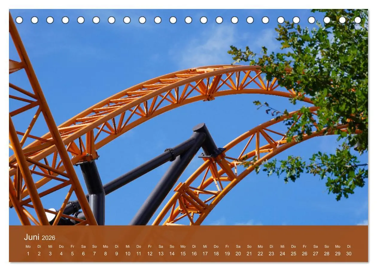 Bild: 9783457251706 | Abenteuer Achterbahn (Tischkalender 2026 DIN A5 quer), CALVENDO...