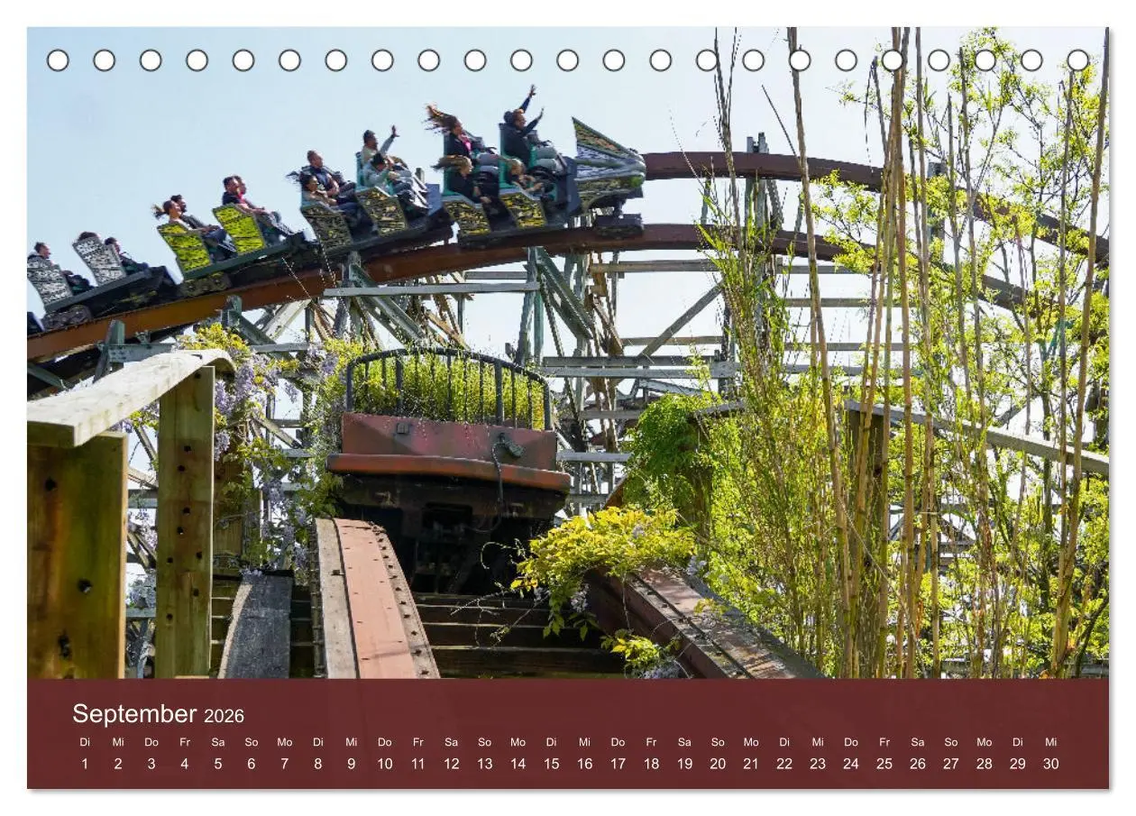 Bild: 9783457251706 | Abenteuer Achterbahn (Tischkalender 2026 DIN A5 quer), CALVENDO...