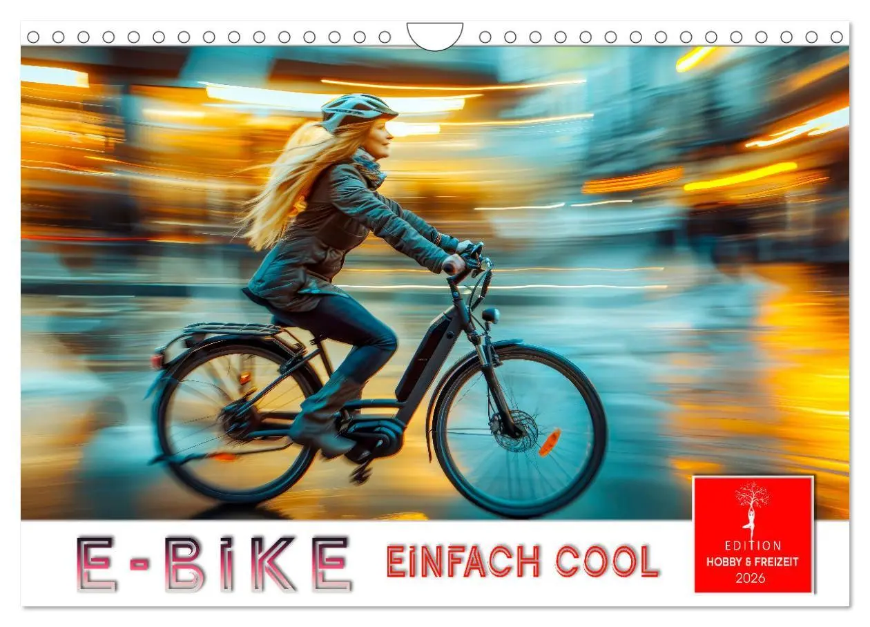 Cover: 9783457321706 | E-Bike einfach cool (Wandkalender 2026 DIN A4 quer), CALVENDO...