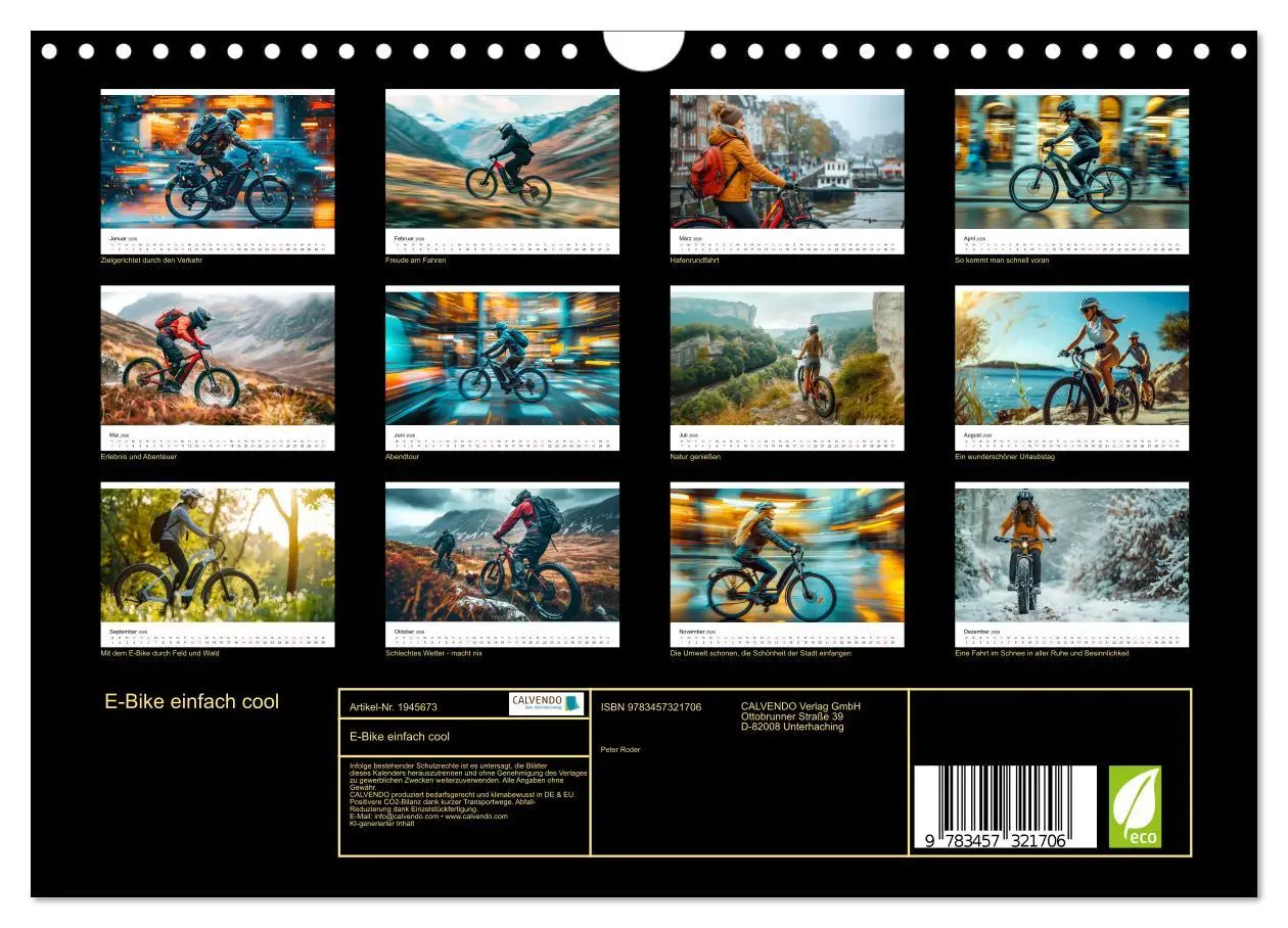 Bild: 9783457321706 | E-Bike einfach cool (Wandkalender 2026 DIN A4 quer), CALVENDO...