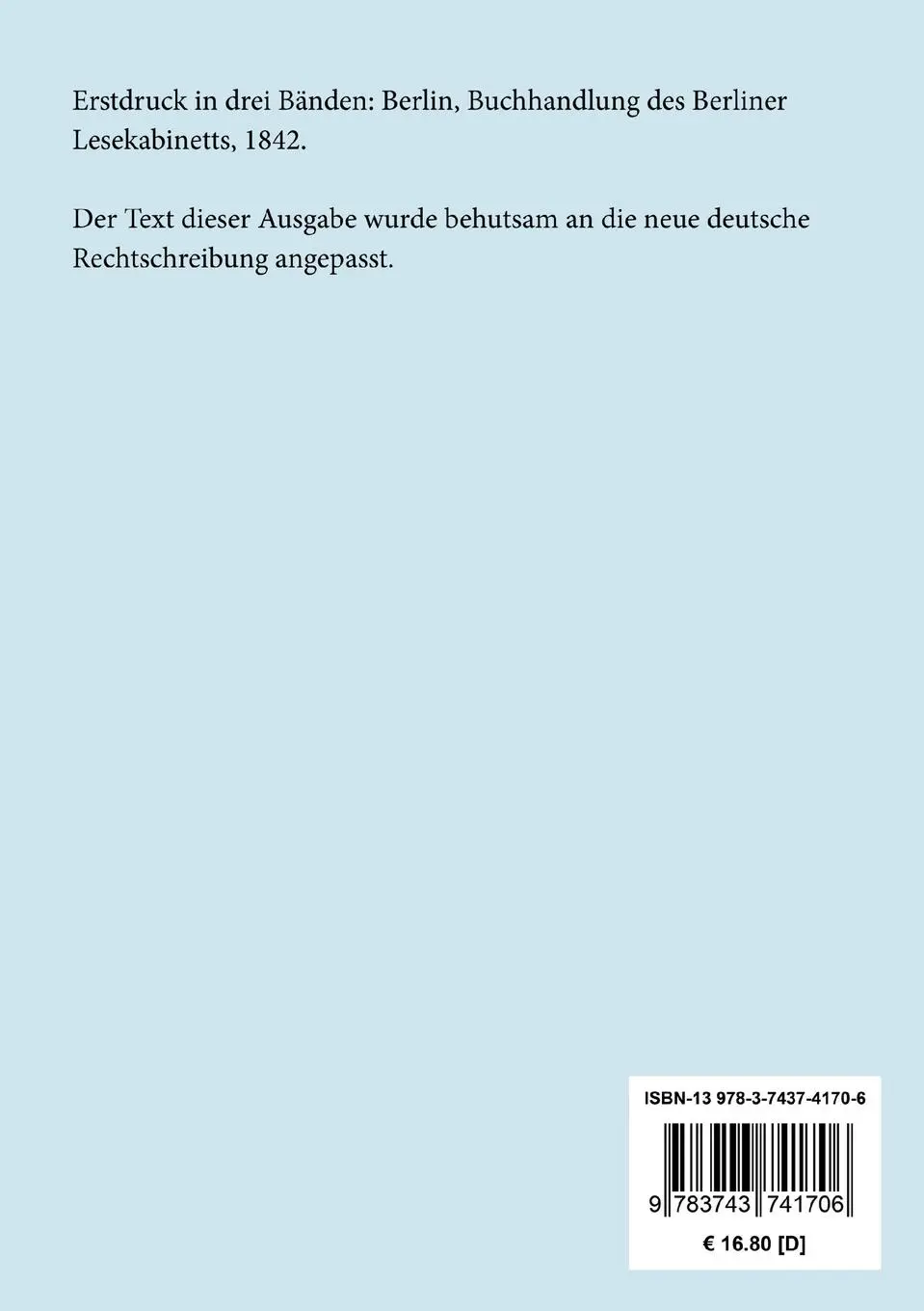 Rückseite: 9783743741706 | Der falsche Woldemar | Vaterländischer Roman | Willibald Alexis | Buch