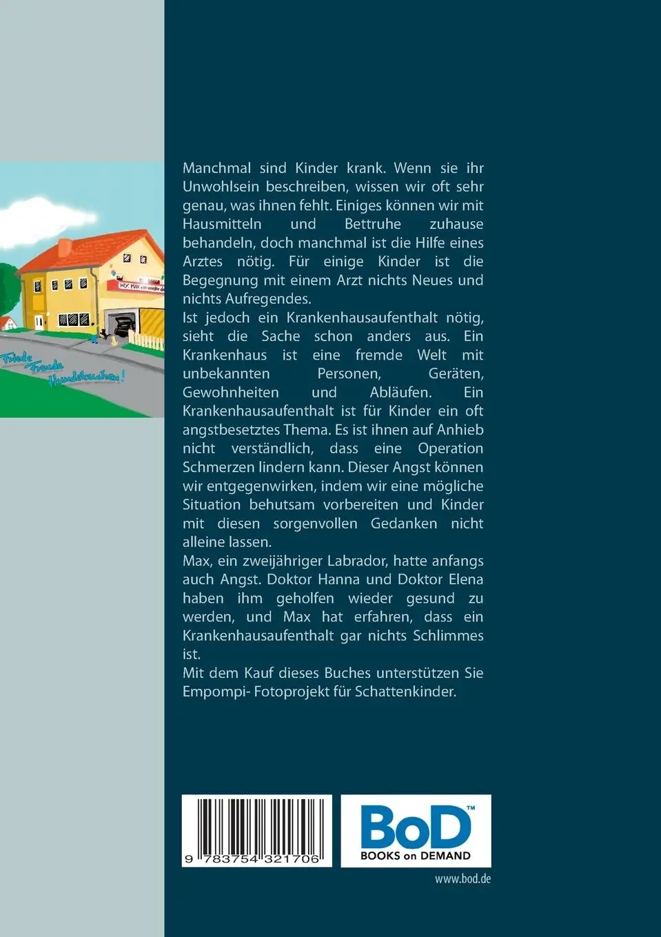 Rückseite: 9783754321706 | Brösel &amp; Max | Max muss ins Krankenhaus | Andree Ludwig | Taschenbuch