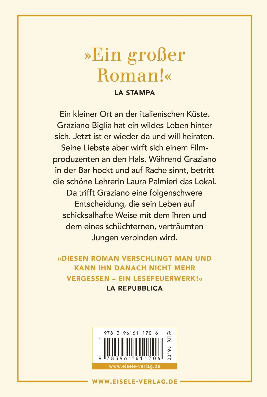 Rückseite: 9783961611706 | Fort von hier | Niccolò Ammaniti | Taschenbuch | 592 S. | Deutsch