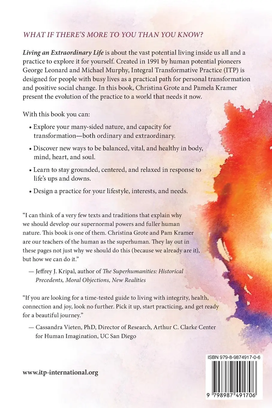 Rückseite: 9798987491706 | Living an Extraordinary Life | Christina Grote (u. a.) | Taschenbuch