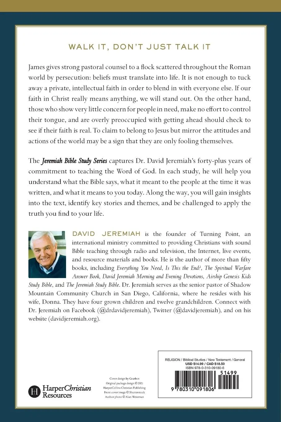 Rückseite: 9780310091806 | James Softcover | David Jeremiah | Taschenbuch | Englisch | 2021