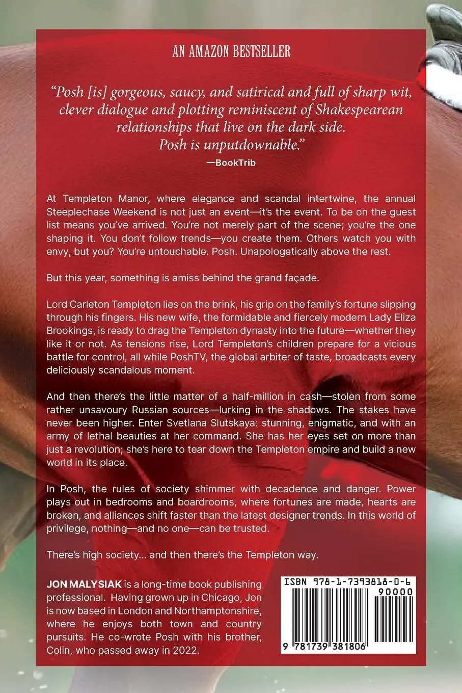 Rückseite: 9781739381806 | Posh | Book One of the Templeton Family Chronicles | Jon Malysiak