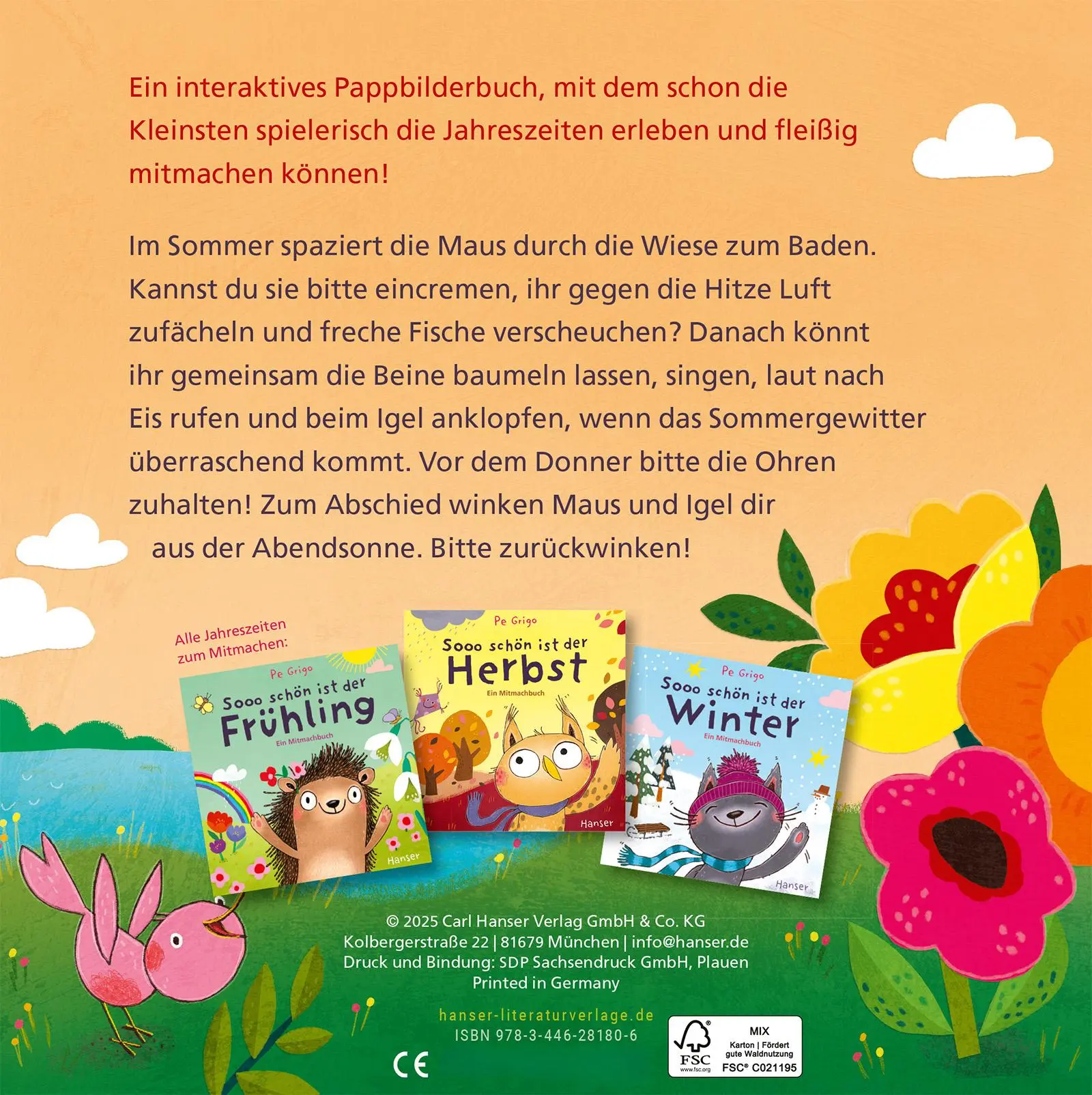 Bild: 9783446281806 | Sooo schön ist der Sommer | Ein Mitmachbuch | Pe Grigo | Buch | 20 S.
