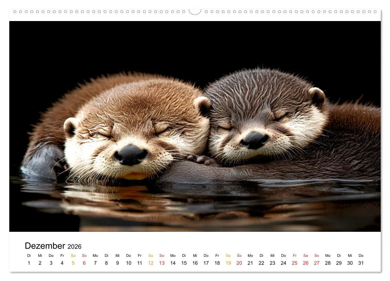 Bild: 9783457311806 | Wilde Heimat - Fischotter (Wandkalender 2026 DIN A2 quer), CALVENDO...