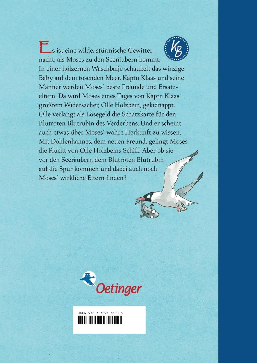 Rückseite: 9783789131806 | Seeräubermoses 1 | Kirsten Boie | Buch | 320 S. | Deutsch | 2009