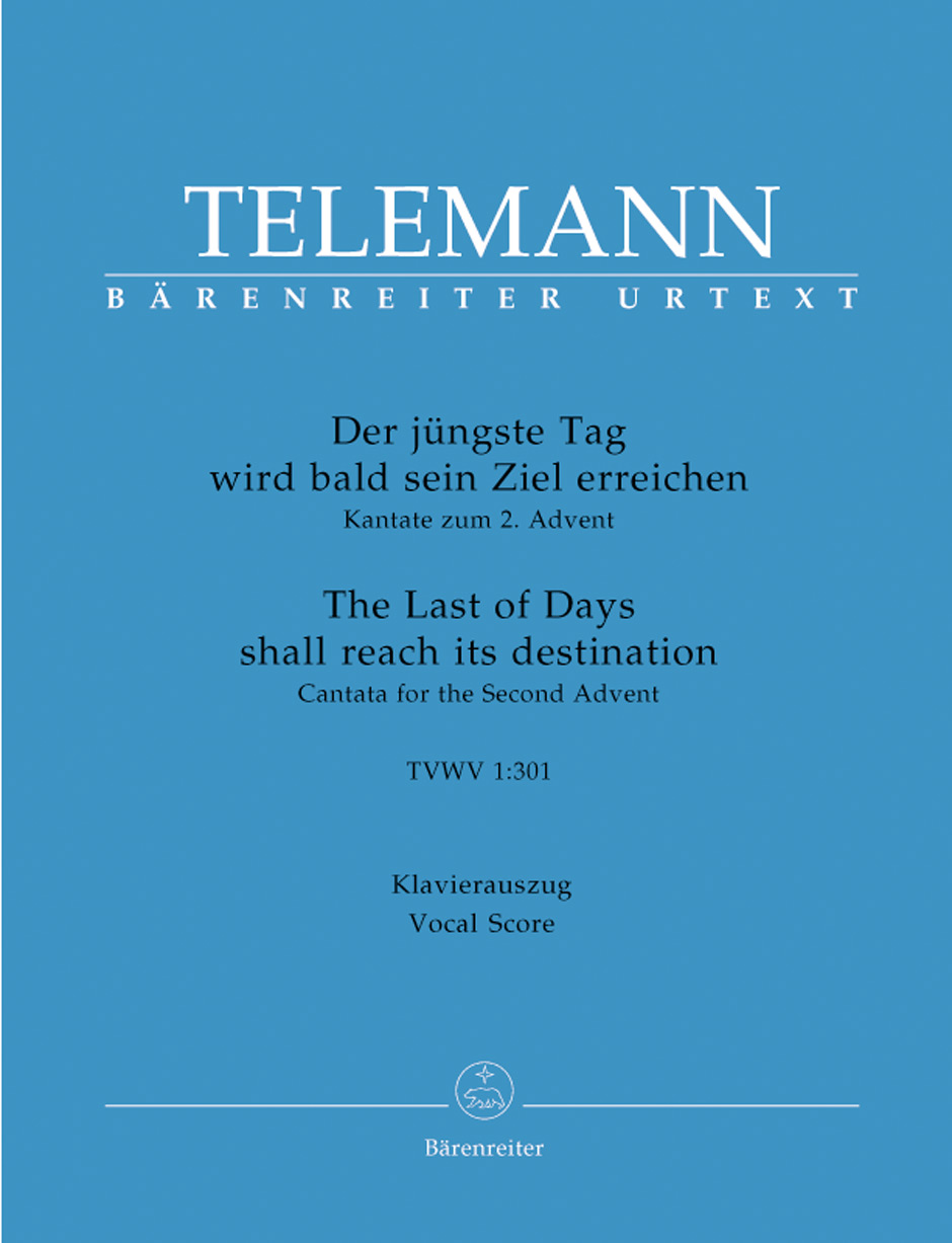 Cover: 9790006531806 | Cantata For The Second Of Advent Tvwv 1 301 | Telemann (u. a.) | Buch
