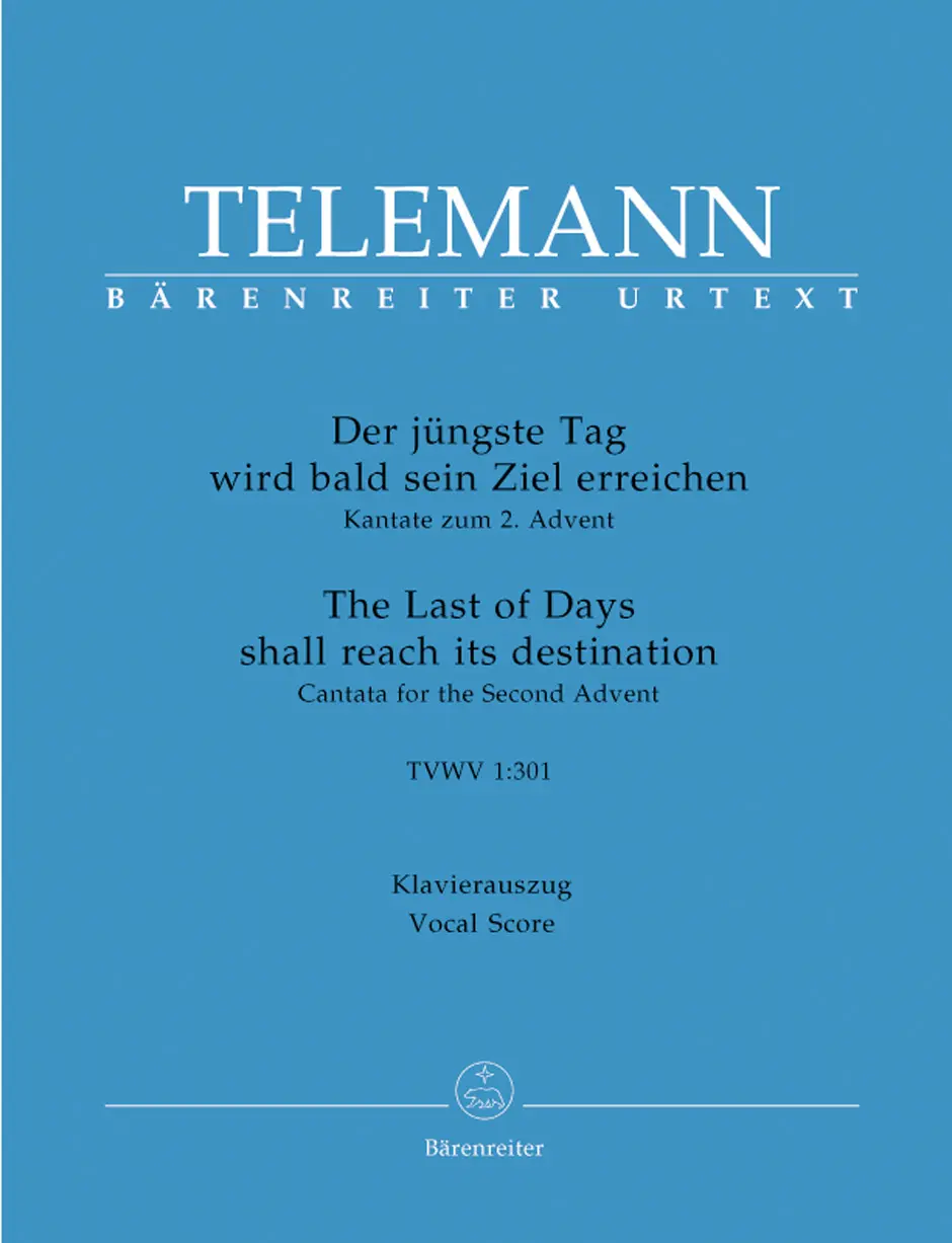 Cover: 9790006531806 | Cantata For The Second Of Advent Tvwv 1 301 | Telemann (u. a.) | Buch