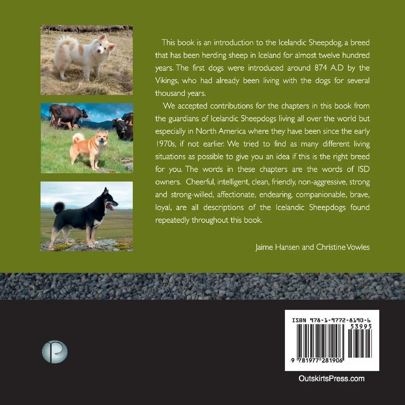 Rückseite: 9781977281906 | The Icelandic Sheepdog | Islenski Fjarhurdurinn | James L. Hansen