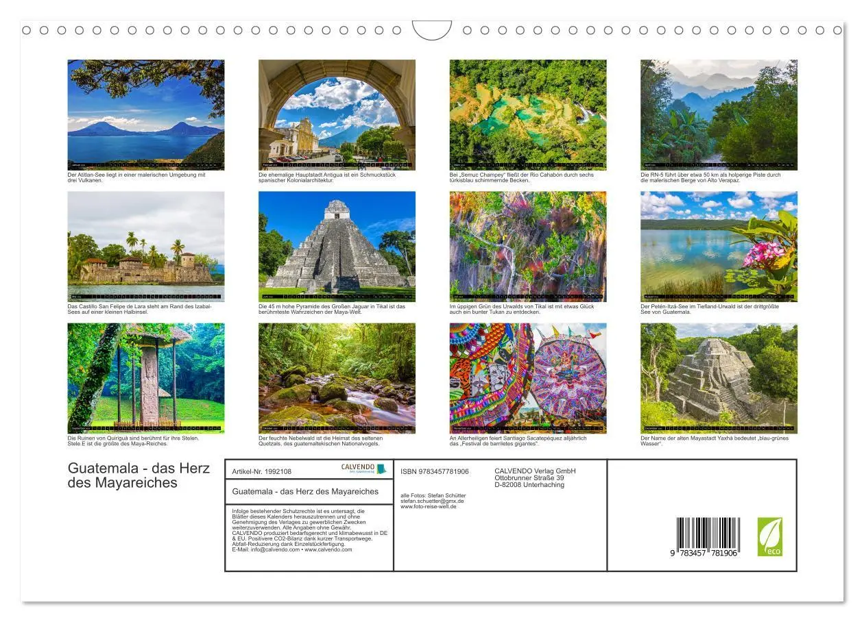 Bild: 9783457781906 | Guatemala - das Herz des Mayareiches (Wandkalender 2026 DIN A3...