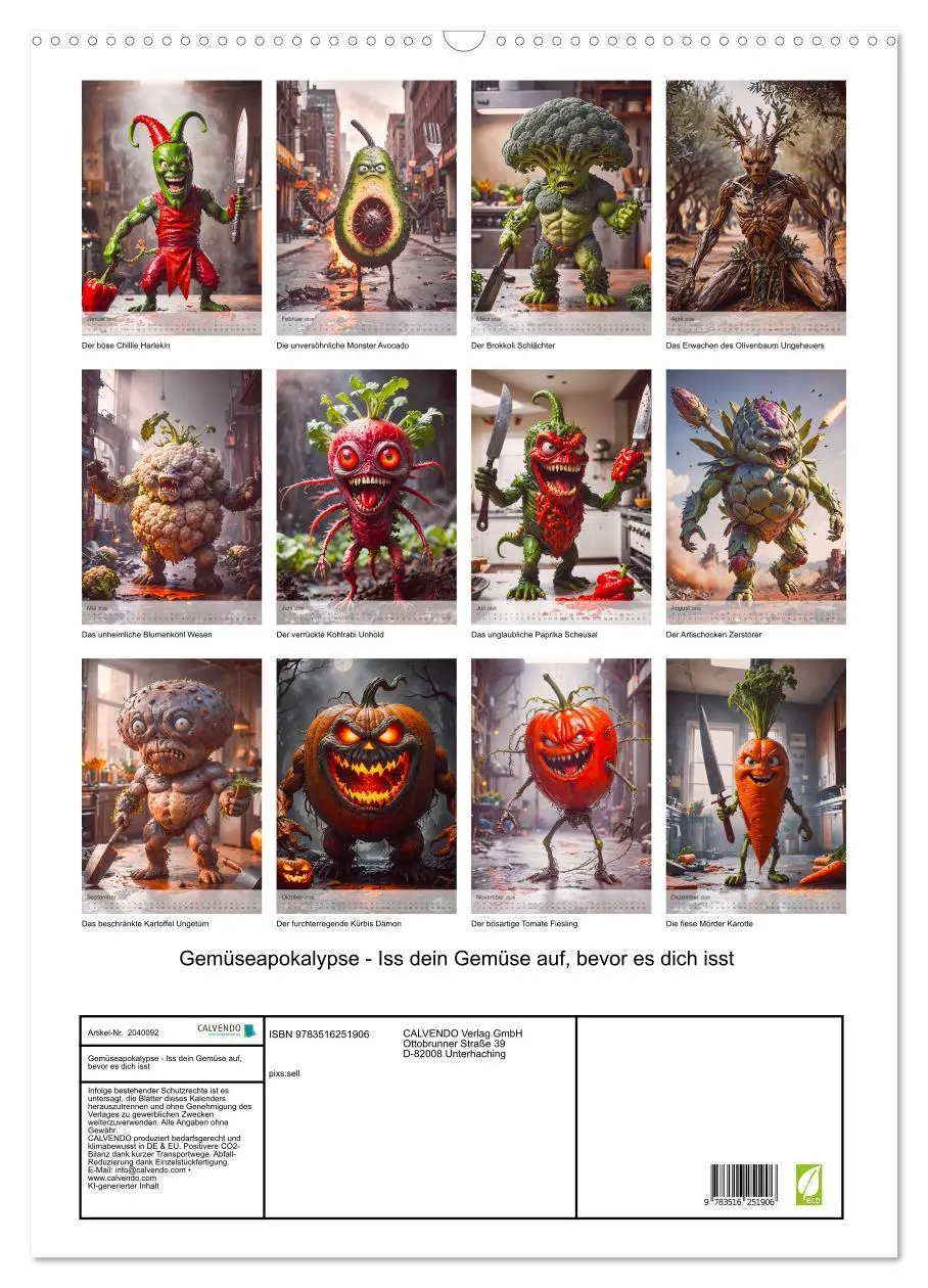 Bild: 9783516251906 | Gemüseapokalypse - Iss dein Gemüse auf, bevor es dich isst...