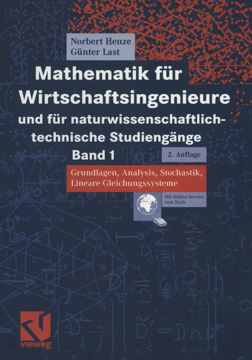 Cover: 9783528131906 | Mathematik für Wirtschaftsingenieure und für... Cover: 9783528131906 | Mathematik für Wirtschaftsingenieure und für...