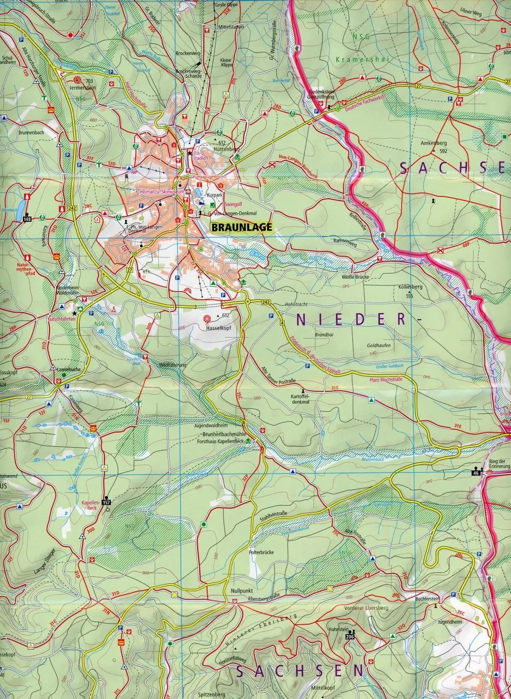 Bild: 9783747301906 | Harzer Grenzweg - Wandern am "Grünen Band" 1 : 30 000 | (Land-)Karte