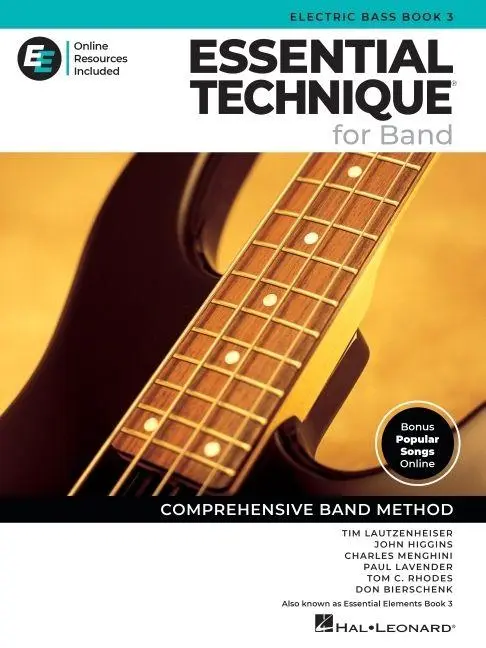 Cover: 196288282006 | Essential Technique for Band - Electric Bass Book 3 with Online...