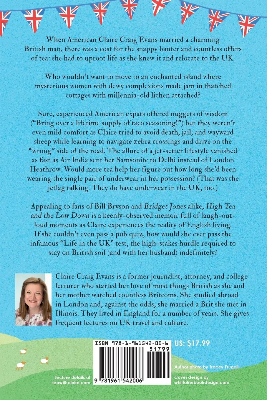 Rückseite: 9781961542006 | High Tea and the Low Down | An American's Unfiltered Life in the UK