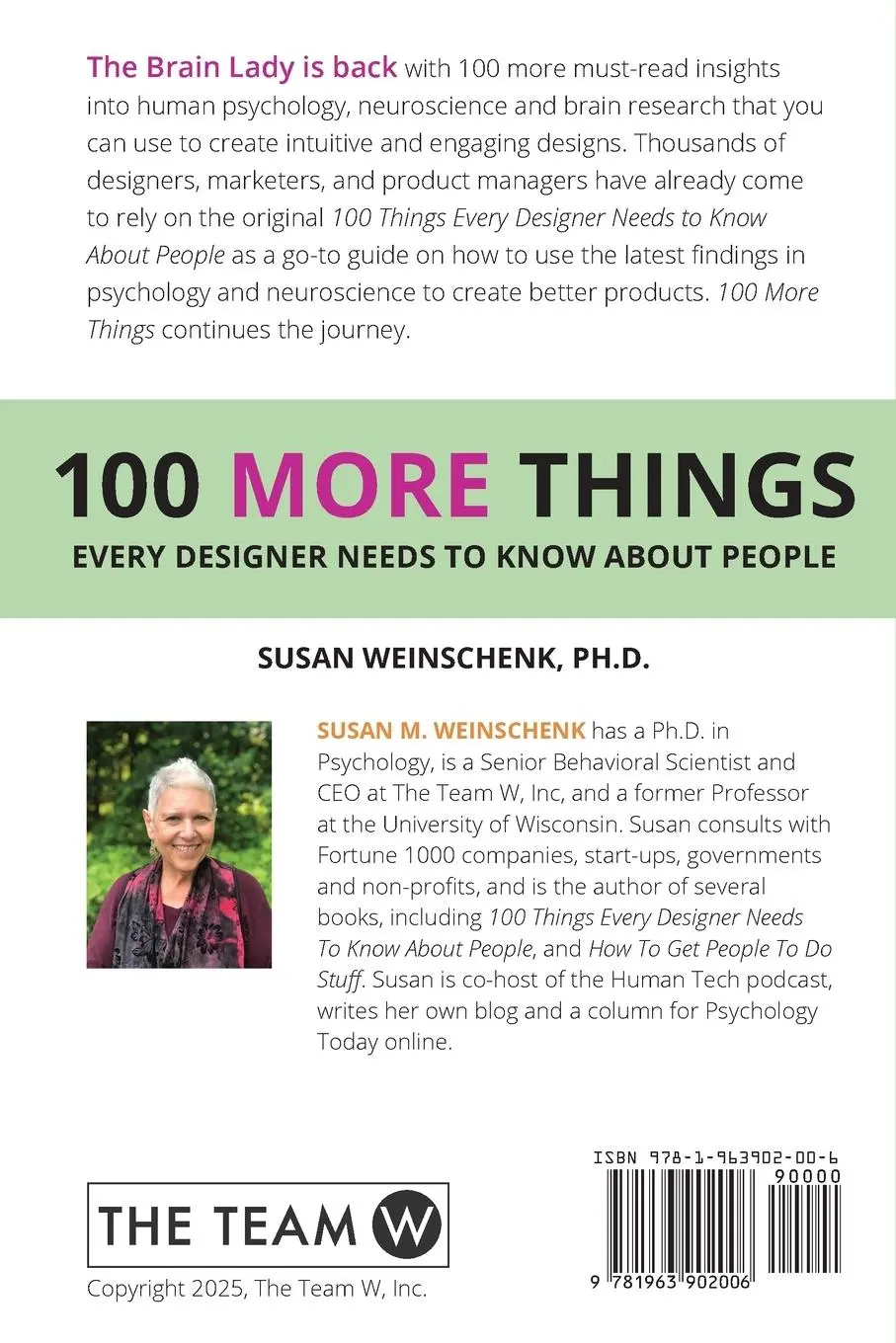 Rückseite: 9781963902006 | 100 More Things Every Designer Needs To Know About People | Weinschenk
