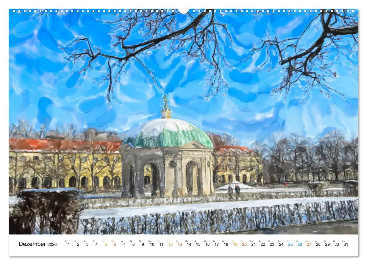 Bild: 9783457672006 | München - Bayerns Landeshauptstadt in Aquarellfarben (hochwertiger...
