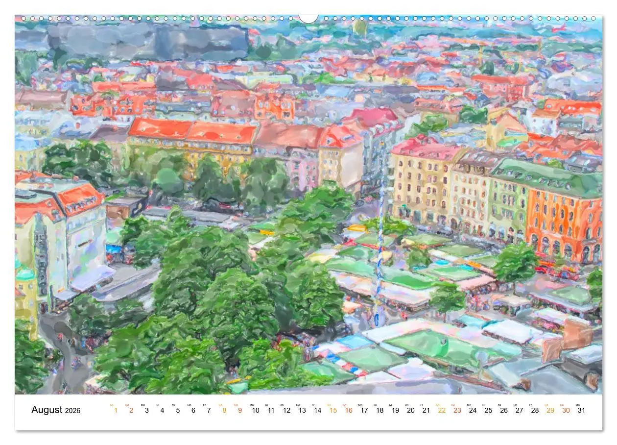 Bild: 9783457672006 | München - Bayerns Landeshauptstadt in Aquarellfarben (hochwertiger...