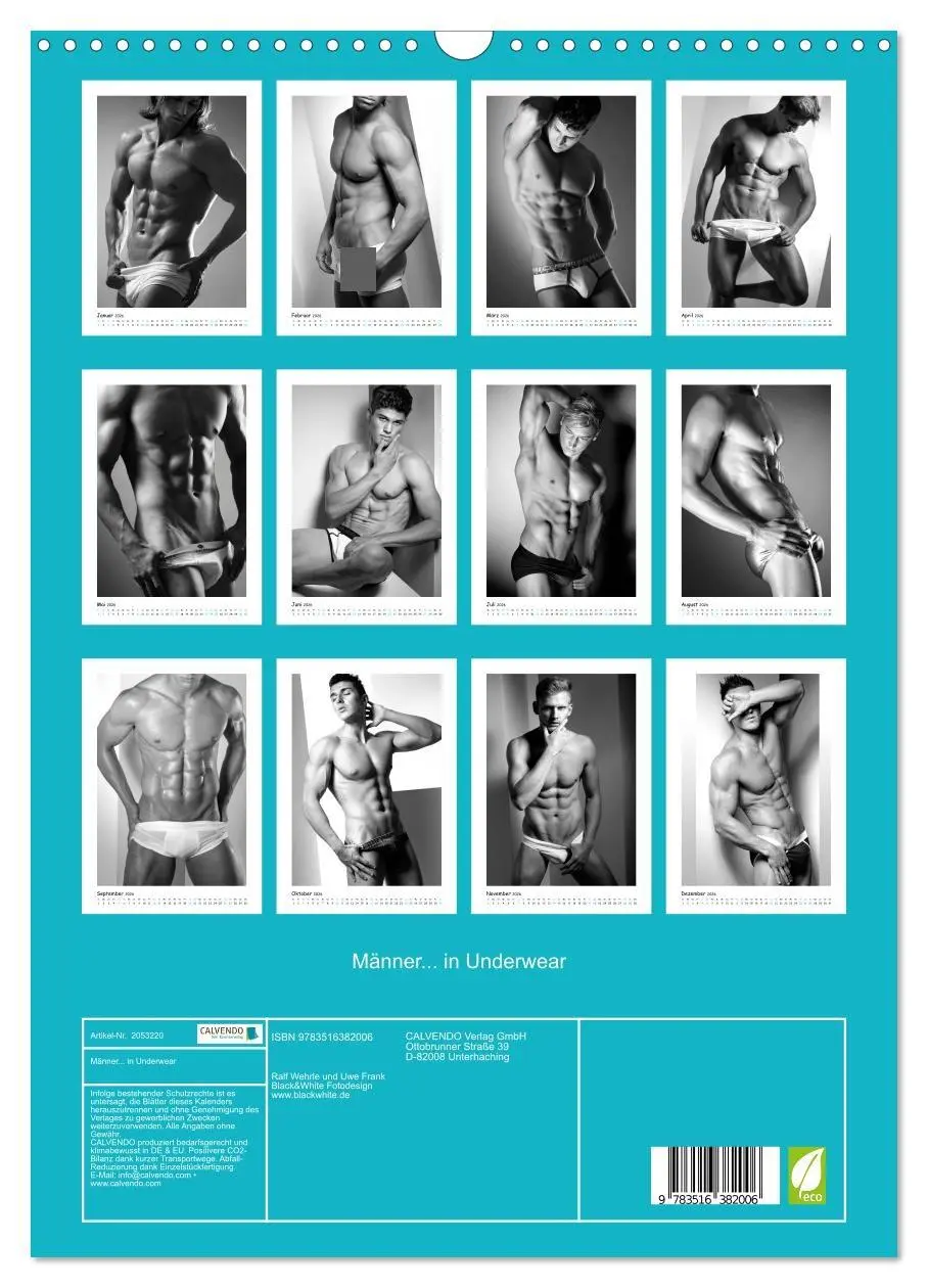 Bild: 9783516382006 | Männer... in Underwear (Wandkalender 2026 DIN A3 hoch), CALVENDO...