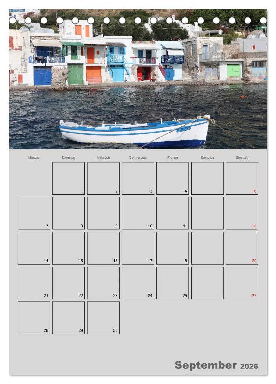 Bild: 9783516452006 | Kykladen, Perlen der Ägäis (Tischkalender 2026 DIN A5 hoch),...