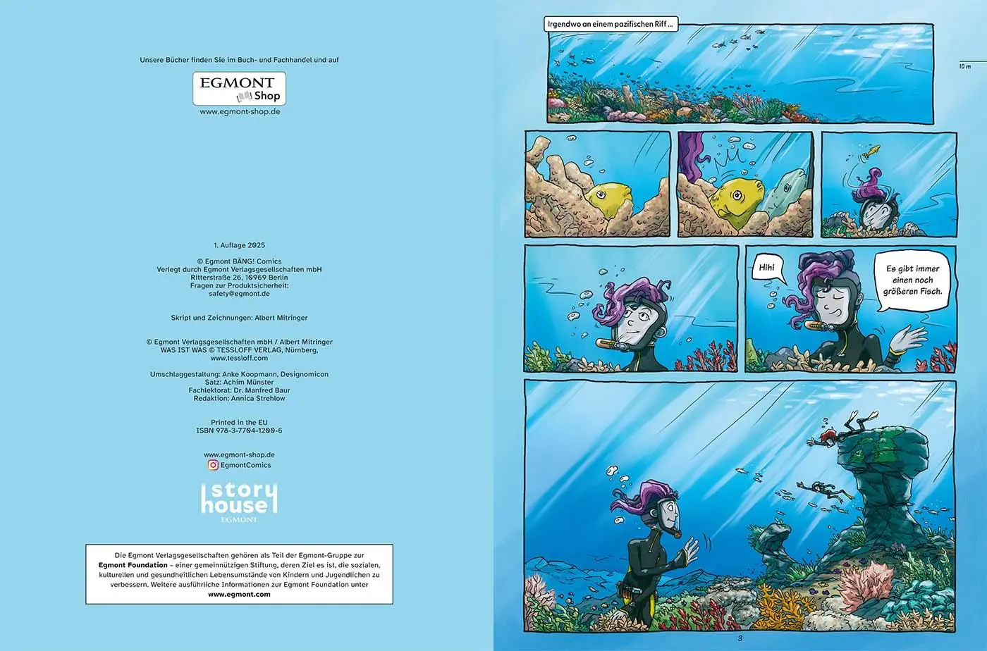 Bild: 9783770412006 | WAS IST WAS Comic - Tiefsee | Urlaub am Abgrund | Albert Mitringer