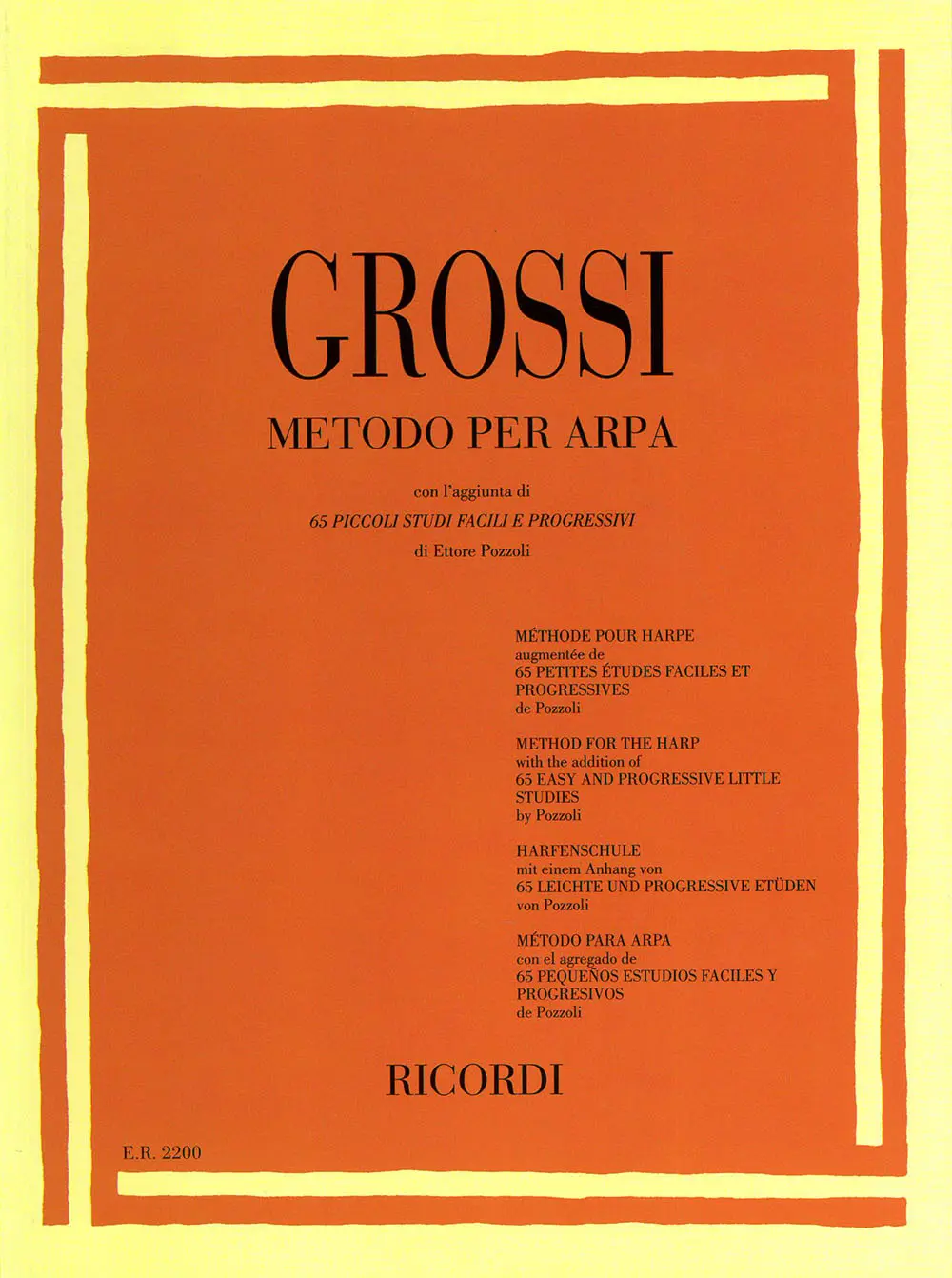 Cover: 9790041822006 | Metodo Per Arpa | Maria Grossi | Buch | Ricordi | EAN 9790041822006