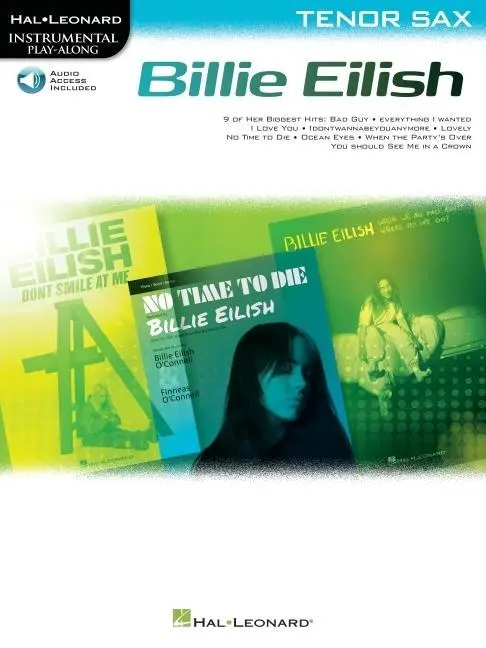 Cover: 9781540092106 | Billie Eilish Instrumental Play-Along Book/Online Audio for Tenor Sax