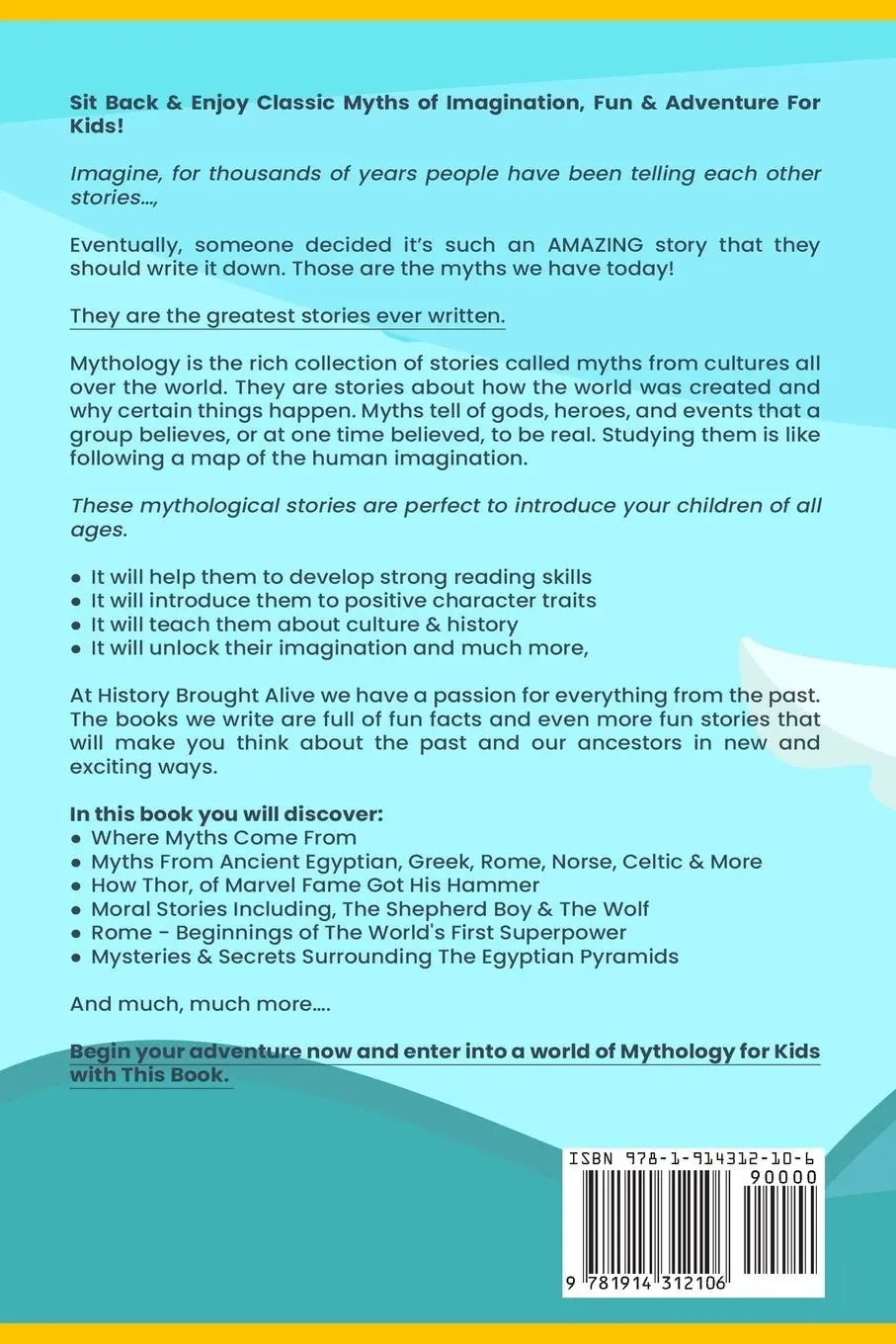 Rückseite: 9781914312106 | Mythology for Kids | History Brought Alive | Taschenbuch | Englisch