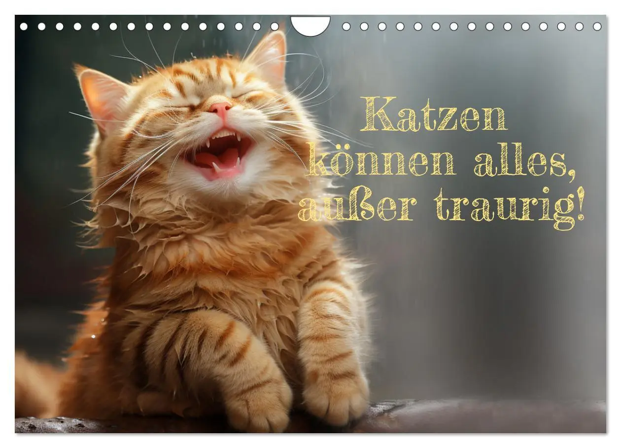 Cover: 9783457352106 | Katzen können alles, außer traurig. (Wandkalender 2026 DIN A4...